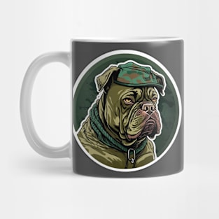 Dogue de Bordeaux Camouflage Motif Mug